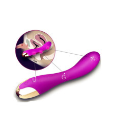 Vibromasseur violet 10 programmes USB - CR-CAV025